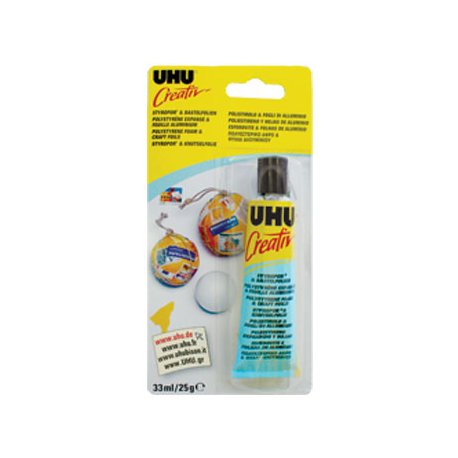 Cola UHU Creativ para Esferovite e Folhas de Alumínio 33ml 10747185