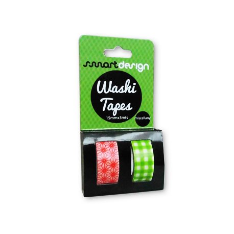 Fita Adesiva Decorativa Washi Tape Miscelania 2un SMD732