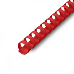 Argolas PVC Encadernar 16mm Vermelho 130 Folhas 100un 1713055