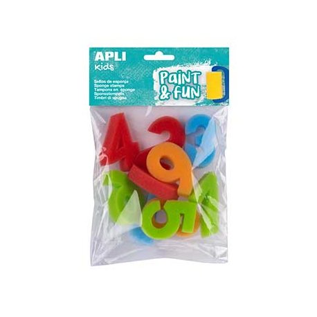 Esponja Carimbo 123 Apli Kids Paint & Fun 10un APL17466