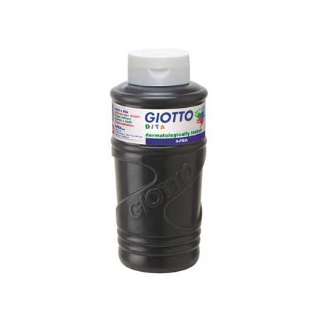 Guache Pintura Dedos 750ml Giotto Dita Preto 160536024