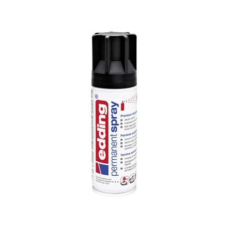 Tinta Acrílica Edding 5200 Spray 200ml Preto 1300901