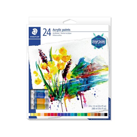 Tinta Acrílica STAEDTLER 8500 C12 Design Journey 12ml 24un 1602309