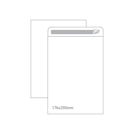 Envelopes Saco 176x250mm B5 Branco 090g Autodex 250un 1611033