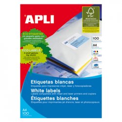 Etiquetas 099,1x067,7mm 100Fls A4 Apli 800un APL02420