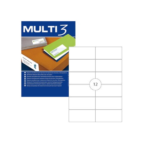 Etiquetas 105x048mm 100Fls A4 Multi3 1200un APL04711