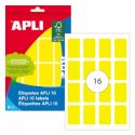 Etiquetas 025x040mm 8Fls A5 Amarelo Apli 128un APL2754