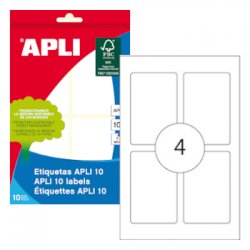 Etiquetas 053x082mm 10Fls Branco Apli 40un APL01659