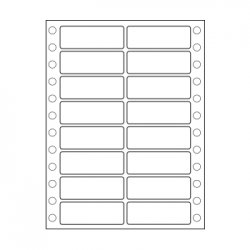 Etiquetas Continuas 2 Vias 102x36mm Cx8000 199Z102362V