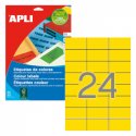 Etiquetas 070x037mm 20Fls A4 Amarelo Apli 480un APL1591