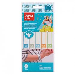 Pulseiras Identificativas Apli Kids Sortido 5un APL17802