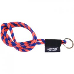 Fita Lanyards Long Tube Laranja / Azul ø8 x 470 mm LAN1015