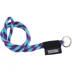 Fita Lanyards Long Tube Roxo / Azul ø8 x 470 mm LAN1016