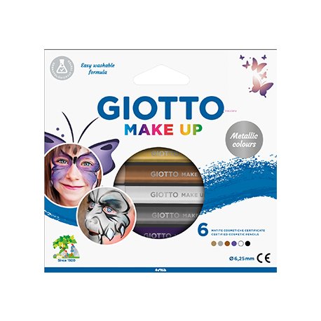 Lápis Facial Giotto Metalizadas 6 Cores 160474300