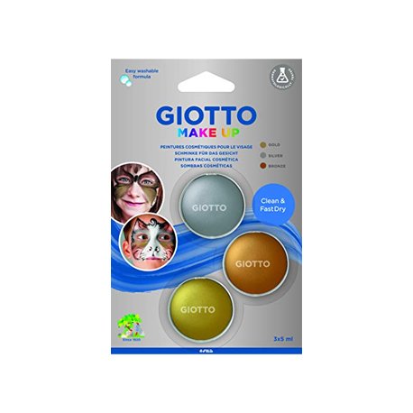 Pintura Facial Giotto Ouro Prata Bronze 3 Cores 160475500