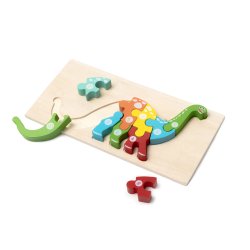 Puzzle Animais com Números Dinossauro Ambarscience 1061086