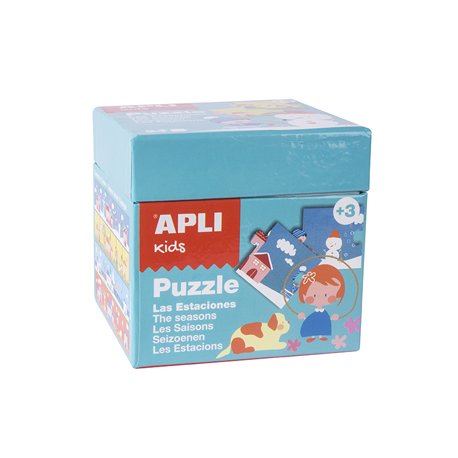 Jogo Puzzle Apli Kids Tema 4 Estações 24 Peças APL13857