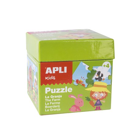 Jogo Puzzle Apli Kids Tema A Fazenda 24 Peças APL13861