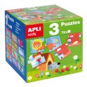 Jogo Puzzle Apli Formato Cubo 3x24 Peças APL14114