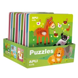 Puzzles Animais Cx Expositor 9un APL15178