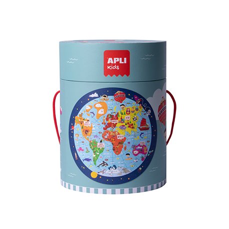 Jogo Educativo Puzzle Apli Mapa Mundo 48 Peças APL18201