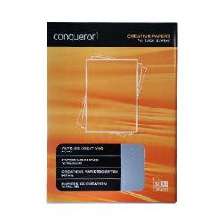 Papel 120gr Conqueror Criativo Metalizado A4 50 Folhas 123Z17968