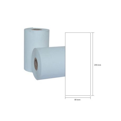 Rolo Papel Térmico 080x200x40mm 58g 1un 1211039