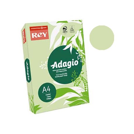 Papel Fotocopia Verde Claro Adagio(cd81) A4 80gr 1x500Fls 1801075