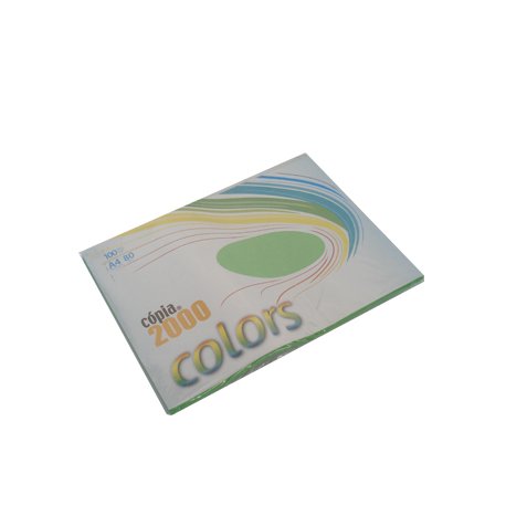 Papel Fotocopia Verde A4 80gr 100Fls 180Z27042