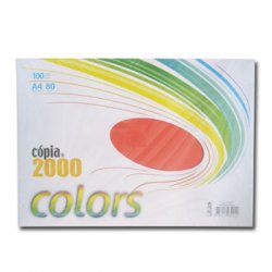 Papel Fotocopia Vermelho A4 80gr 100 Folhas 180Z27045