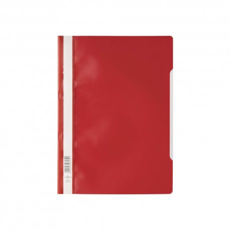 Classificador Capa Transparente Vermelho Durable 257303 1un 1151022