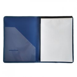 Capa A4 com Bloco de Notas e Bolsa Interior Azul 17014525