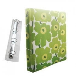 Pasta Arquivo L/E Marimekko 4 Argolas 310x240x40mm Verde SME42014455