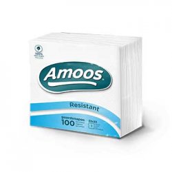 Guardanapos 33x33 1Fl Branco Amoos 100un 6511050