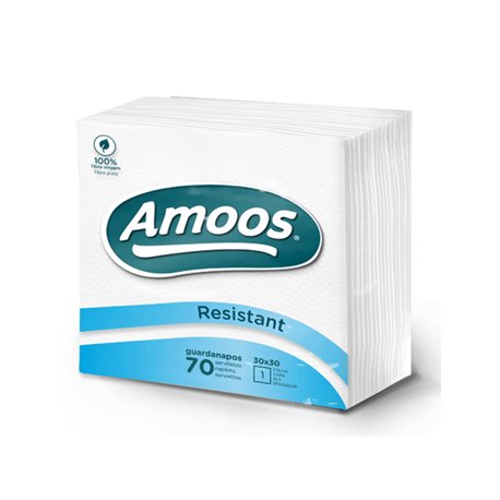 Guardanapos 30x30 1Fl Branco Amoos 70un 6511059