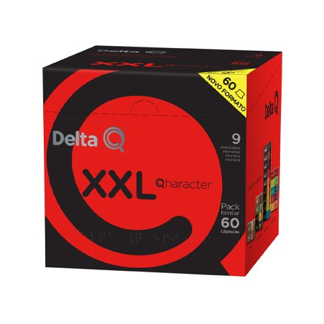 Café Cápsulas Delta Q Qharacter Pack XXL 60un 6591413