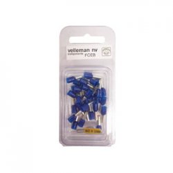 Conector Ponteira para Cravar Azul 2.5mm 30un VELFCEB