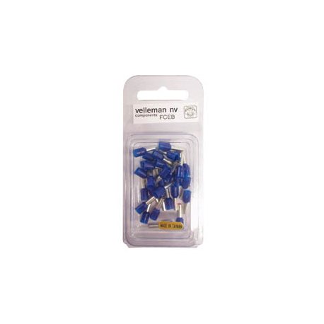 Conector Ponteira para Cravar Azul 2.5mm 30un VELFCEB