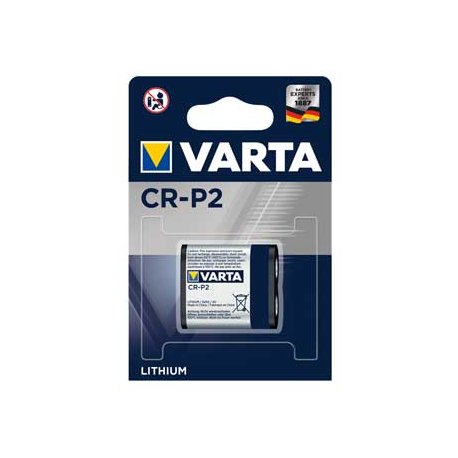 Pilhas CR-P2 Lithium 6V 1600mAh Varta 1un 1961018