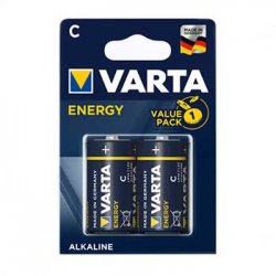 Pilhas LR14 / C Alcalinas 1.5V 7800mAh Varta Energy 2un 1961029