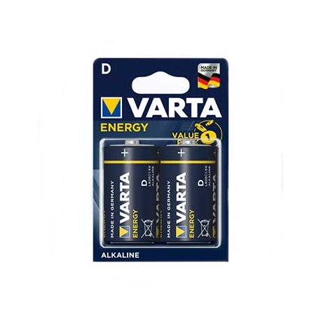 Pilhas LR20 / D Alcalinas 1.5V 15000mAh Varta Energy 2un 1961028