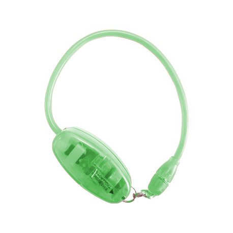 Bracelete Eletroluminescente EL Neon Verde VELNWBG