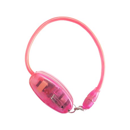 Bracelete Eletroluminescente EL Neon Rosa VELNWBP