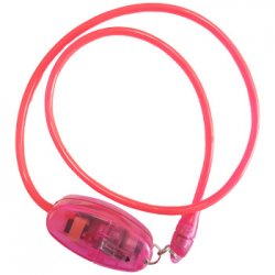 Colar Eletroluminescente EL Neon Rosa VELNWNP