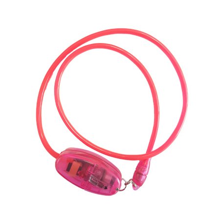 Colar Eletroluminescente EL Neon Rosa VELNWNP