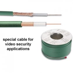 Cabo Coaxial RG-59U B/U Verde Bobine 100m VELCXCRG59G