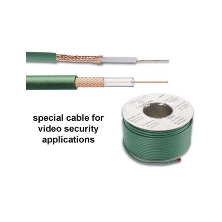 Cabo Coaxial RG-59U B/U Verde Bobine 100m VELCXCRG59G