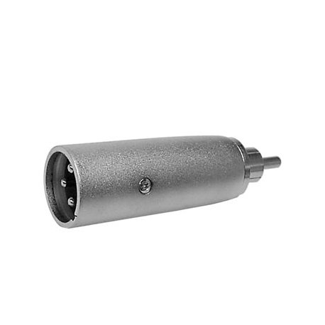 Adaptador XLR 3P Macho para RCA Macho VELCAA10