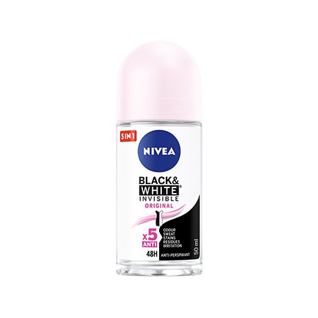 Desodorizante Roll-On Nivea Black White Invisible 50ml 6831609