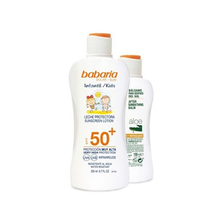 Protetor Solar SPF50+ Babaria Kids 200ml + After Sun 100ml 6831409